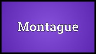 Montague Meaning [upl. by Selassie]