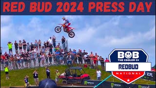 Red Bud Press Day 2024  Big Crash on Larocco’s Leap [upl. by Nivrae]