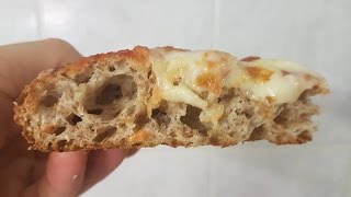 PIZZA INTEGRALE SENZA BISOGNO DI IMPASTARE wwwmauropizza [upl. by Ydniahs]