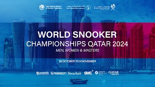 IBSF  WORLD CHAMPIONSHIPS MASTERS QATAR 2024  DAY 10 [upl. by Carline]