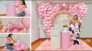 Como hacer un Arco de Globos – 🎀 Decoración Minnie Mouse 🎀 [upl. by Cuthbert]