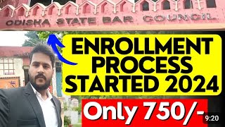 Odisha state bar council Enrolment process 2024 [upl. by Erret42]