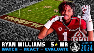 5⭐ WR Ryan Williams  Highlight Review  WRE24 Alabama Commit RollTide [upl. by Audris]