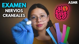 asmr 👩🏻‍⚕️EXAMEN de NERVIOS CRANEALES🧠 Muy Detallado  Roleplay Medico Vivalen ASMR [upl. by Ydualc]