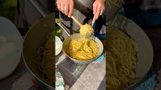 SUA MAESTÀ LA CARBONARA 🍝😎❤️food pasta carbonara italy italianfood pizza vanlife shorts [upl. by Allenod]