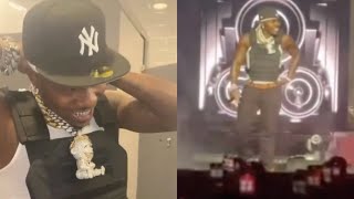 DaBaby Wears Bulletproof Vest Pays Homage To 50 Cent After Bringing Him Out At NYC Concert [upl. by Llerahs100]