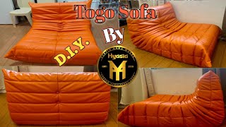 HOW TO MAKE DIY TOGO SOFA ll LAZY SOFA II COCONE HYASIA HOME WORKZ II HYASIA UPHOLSTERY SHOP [upl. by Solis41]