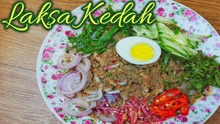 Resepi Laksa Kedah  Laksa utara kuah pekat [upl. by Orecul]