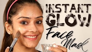 DIY Instant Glow Face Mask  Home Made Facemask  How To Get Instant Glowing Skin  Foxy Makeup [upl. by Bail]