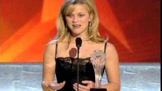 Reese Witherspoon Accepting Critics Choice Award [upl. by Dennis]