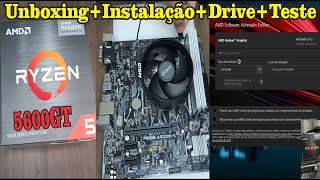 Ryzen 5 5600GT UnBoxingInstalaçãoTestes [upl. by Hunsinger814]