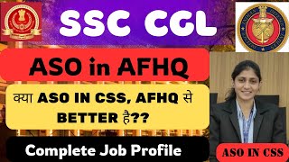 ASO in AFHQ Complete Job Profile 🔥 Comparison with CSS Post  training  Salary  Canteen Facility [upl. by Burny570]