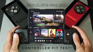 •OnePlus Open  Hinge Case Install Review amp Test Fit With RIG Nacon MGX Pro amp Aproca Case [upl. by Onez]