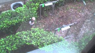 Kid throws a rock in a neighbors window and breaks it [upl. by Ardekan]