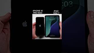 IPHONE 15 PRO MAX VS IPAD MINI 7 SPEED TEST [upl. by Dunston]