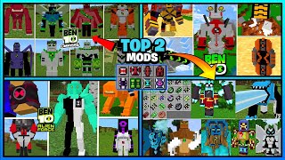 TOP 2 BEN 10 MOD FOR MINECRAFT PE  MCPE 120 [upl. by Verena]