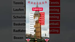 Englisch Sport Quiz quiz englischlernen englisch [upl. by Maurilla]