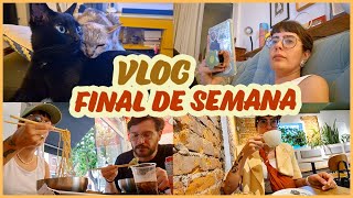 vlog um finde de leitura comidinhas e crochê  52livros [upl. by Hentrich]