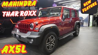 New Mahindra Thar Roxx 2024🔥🔥Thar Roxx Ax5L  Diesel Automatic  Rs 1899L  Most Detailed Review [upl. by Enisamoht]