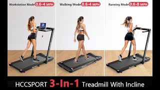 Hccsport Treadmill with Incline [upl. by Aihsenat]