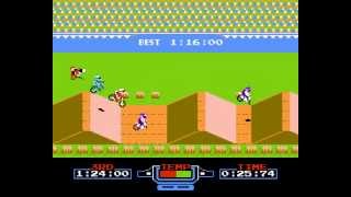 Excitebike WalkthroughGameplay NES HD 1080p [upl. by Domenech]