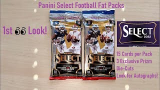 My 1st 👀 Panini Select Football 🏈 Trading Cards Fat Pack  Exclusive Prizm DieCuts PUKA Hit 🔥 [upl. by Xilef648]