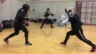 Rapier and Shield vs Rapier and Dagger Tom vs Nick [upl. by Nnyl]