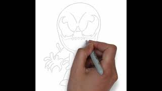 how to draw toxin symbiote drawin3min quickdrawing drawinglessons art speeddrawing dancemove [upl. by Winne702]