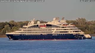 Le Champlain Passing Algonac Marine City amp Port Huron on Oct 7th 2024 [upl. by Kemp779]