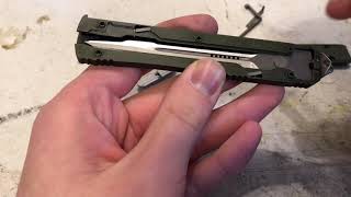 How Microtech OTF Out The Front Knives Work [upl. by Assilem924]