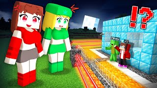 GIRL JJ and GIRL Mikey vs Security House in Minecraft  Maizen [upl. by Maffa23]