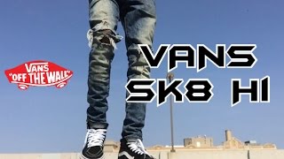 How To Style Vans Sk8 Hi  Review w On Foot [upl. by Norbie]