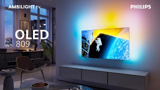 Philips Ambilight OLED809  Google TV  P5 KI Perfect Picture Engine [upl. by Osana650]