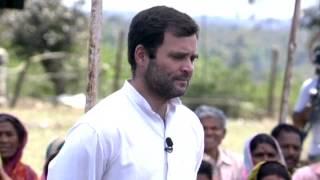 Rahul Gandhis Interaction with Tribal Workers at Mandla Madhya Pradesh on March 22 2014 [upl. by Sirraj304]