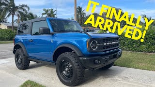 IT ARRIVED 2022 Bronco 2 Door Black Diamond Velocity Blue 7 Speed Manual Owner Impressions 4K [upl. by Caddaric]