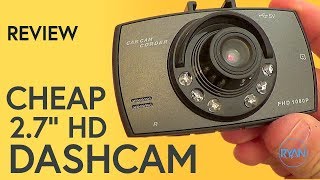 REALLY CHEAP DASH CAM Review with footage [upl. by Isabeau]