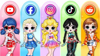 Social Media Trend Fashion For Elsa Wednesday amp Peach [upl. by Yseult]