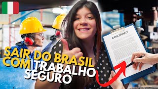 COMO CONSEGUIR EMPREGO NA ITALIA ESTANDO NO BRASIL [upl. by Maeve]