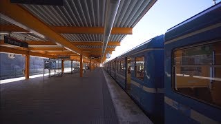 Sweden Stockholm subway ride from Norsborg to Hallunda [upl. by Anwahsar]