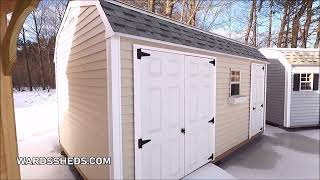 💛💛10x16 SHED  SHE SHED  MAN CAVE  STORAGE IDEAS  VIRTUAL SHED TOUR 32 [upl. by Nanine649]