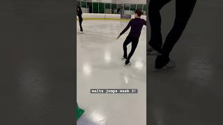 Week 3 of waltz jumps Still working on arm placement edges and control adultsskatetoo [upl. by Stockwell]