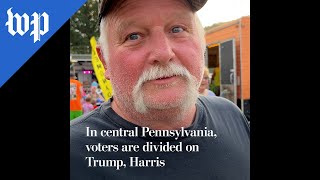 In central Pennsylvania voters are divided on Trump Harris [upl. by Acirred]