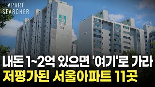 내돈 1 2억 모았다면 이곳으로 가라 저평가된 서울 아파트 11곳 부동산 부동산 전망 부동산 하락 부동산 폭락 서울 아파트 매매 투자 GTX [upl. by Hulbard898]