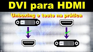 COMO USAR CONVERSOR DVI PARA HDMI  SURPRESA BOA [upl. by Margarida254]