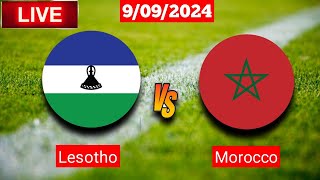 Lesotho Vs Morocco  CAF Africa Cup Live Match Score [upl. by Eirene]