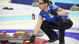 CURLING DENITA World Mixed Doubles Chp 2015  HIGHLIGHTS [upl. by Jaclin]