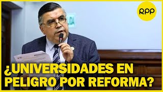 quotNo creo que universidades públicas se conviertan en circos politiquerosquot declara Alex Paredes [upl. by Ecirbaf152]