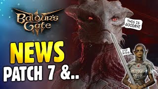 Baldurs Gate 3 News Patch 7 Release Week amp Its Time To Move On [upl. by Aisatsan]