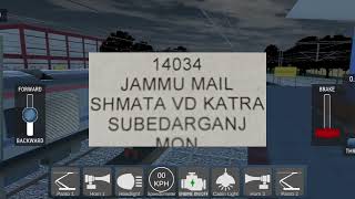 Jammu Mail Train Schedule  train schedule Train sim India train [upl. by Haldeman]