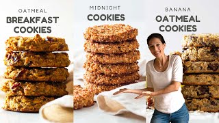 3 Healthy Oatmeal Cookies To Sweeten Your Day [upl. by Gelasias]